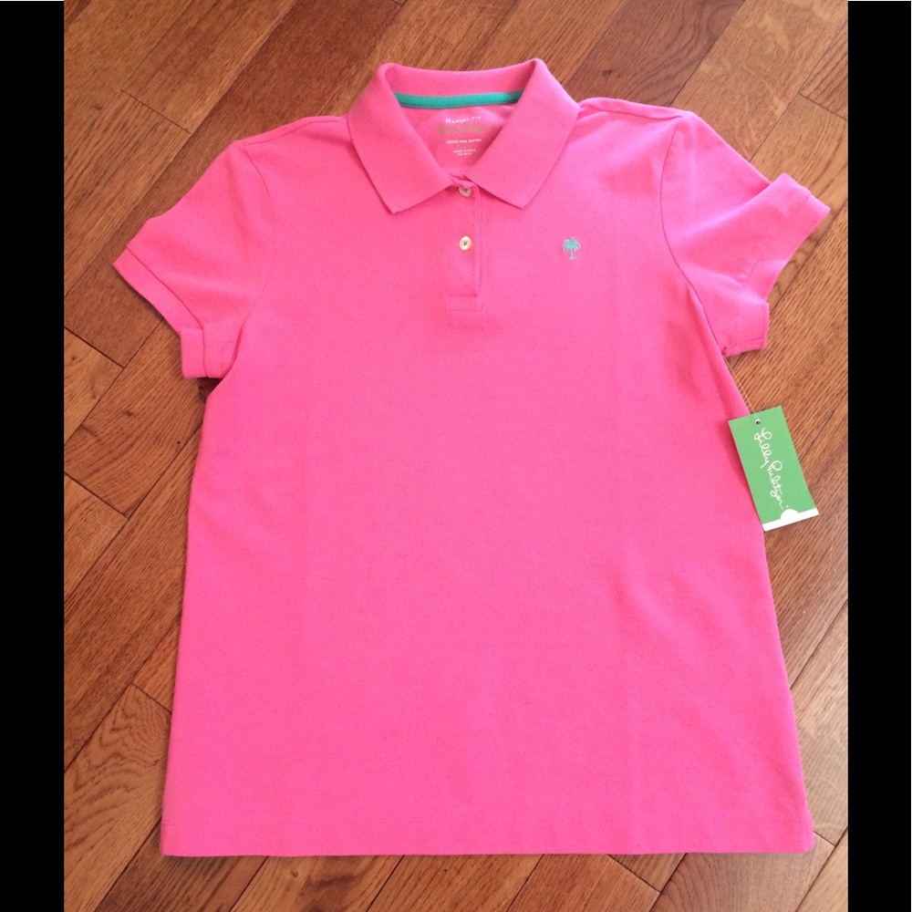 Lilly Pulitzer Hotty Pink Resort Polo